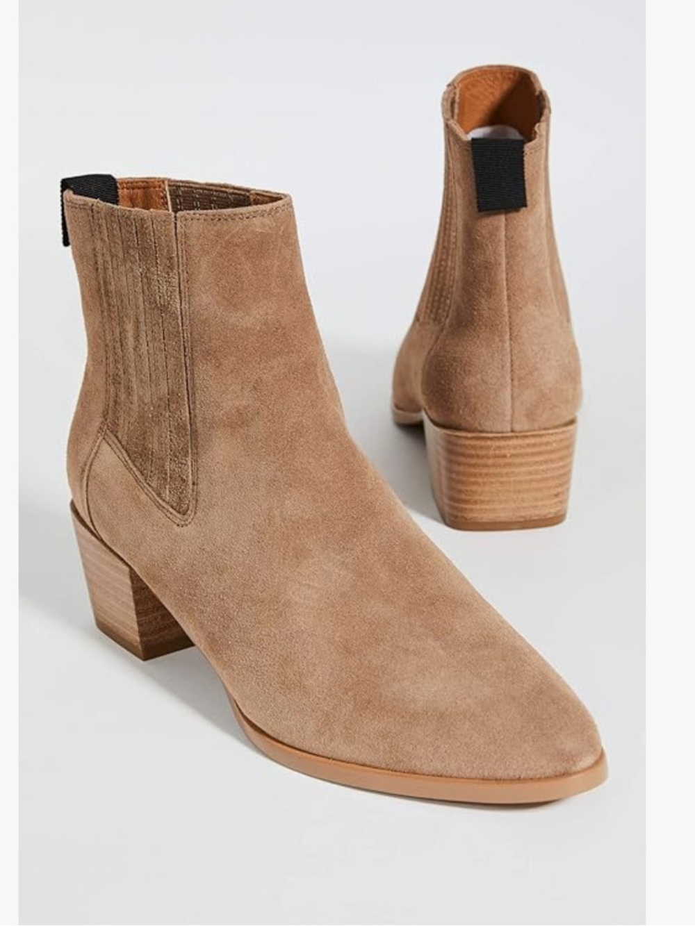 New Rag & Bone Sz 6 Rover Suede Leather Chelsea Ankle Boots